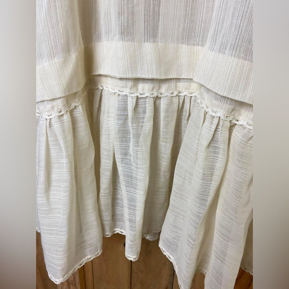 Vintage Lane Bryant Tall Shop Crepe Gauze Pinafore - Picture 3 of 9